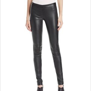 Theory Adbelle Genuine Leather Leggings